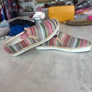 Jack Rogers Colorful Striped Women's Slip-On Shoes